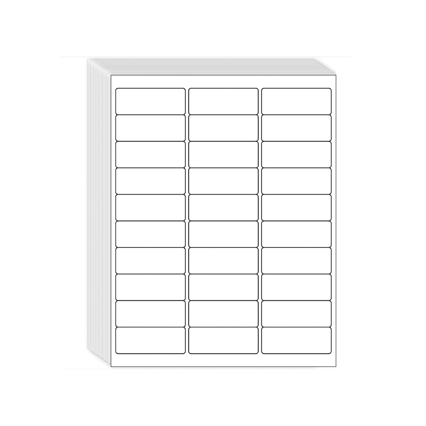 2-5/8” x 1” Laser Copier Labels, White – 3000 Labels