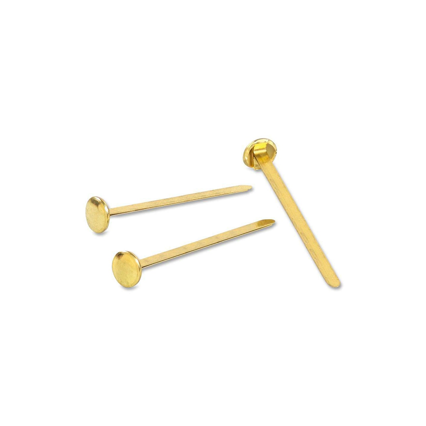 #2 (1/2") Round Head Paper Fasteners - Box of 100