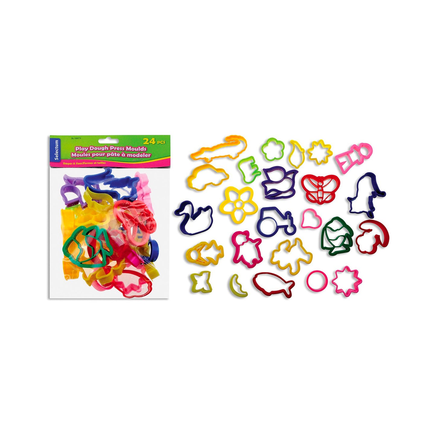 24 Clay Moulds - Assorted Sizes