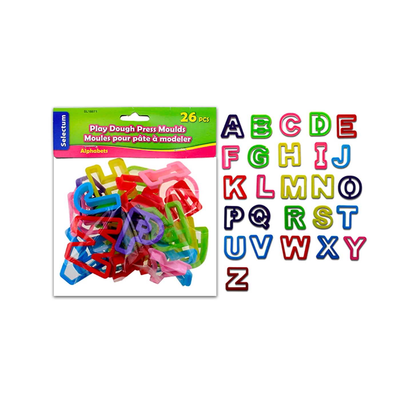 26 Press Clay Moulds - Alphabet