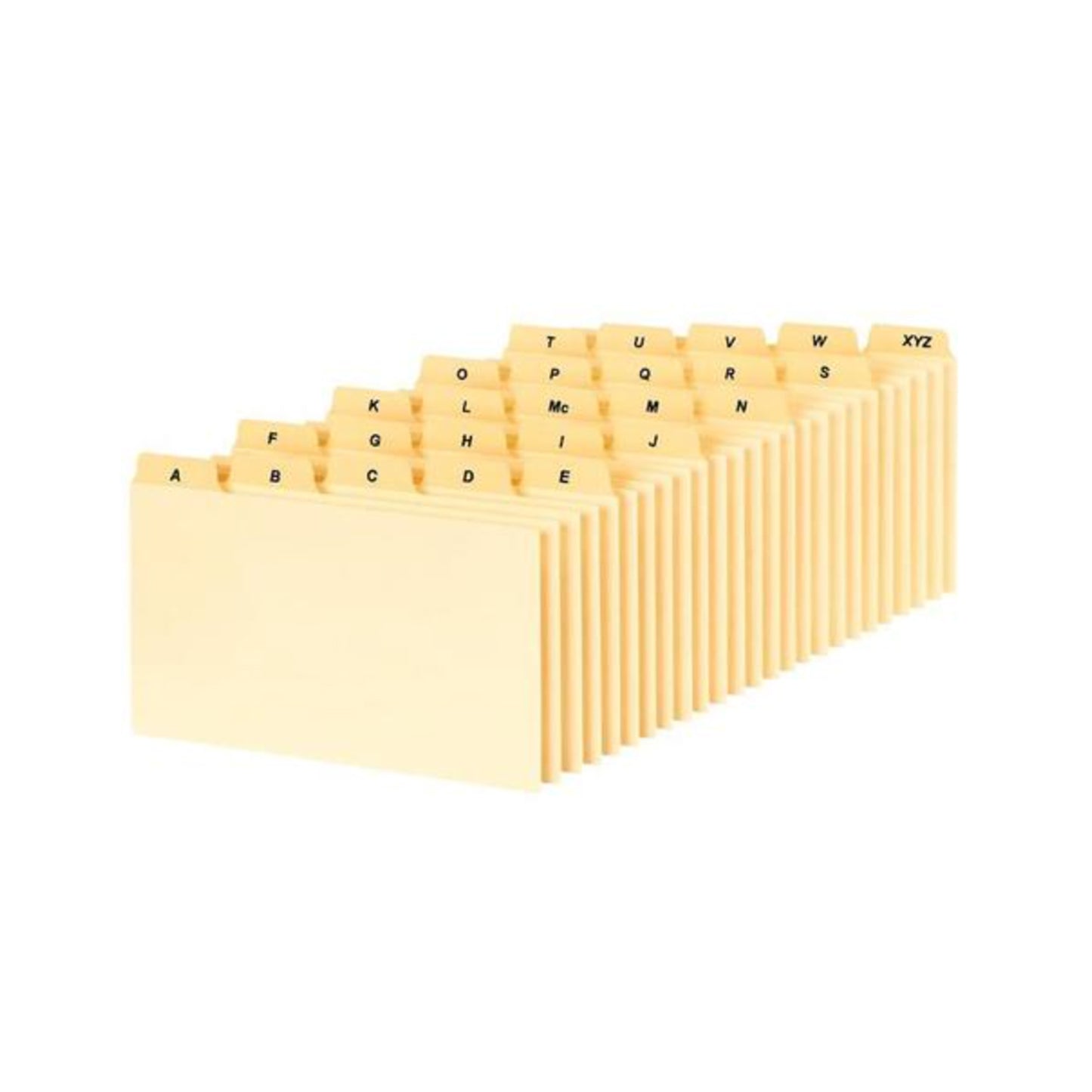 3” x 5” Index Card Guides A– Z