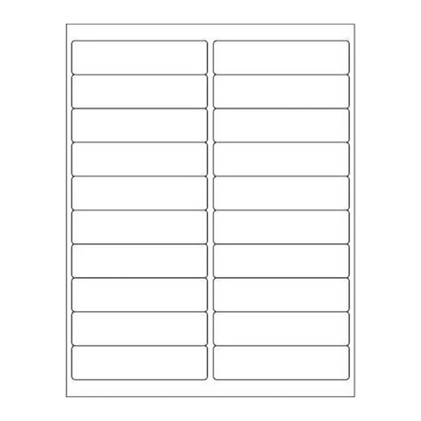4” x 1” Laser Copier Labels – 2000 Labels