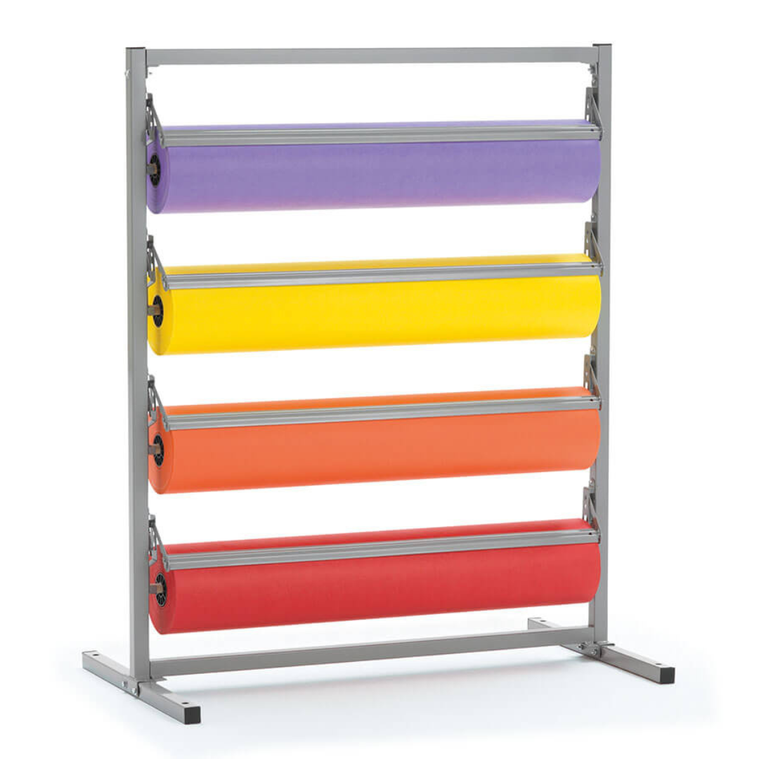 Art Roll Rack For Four 36" Rolls, Horizontal