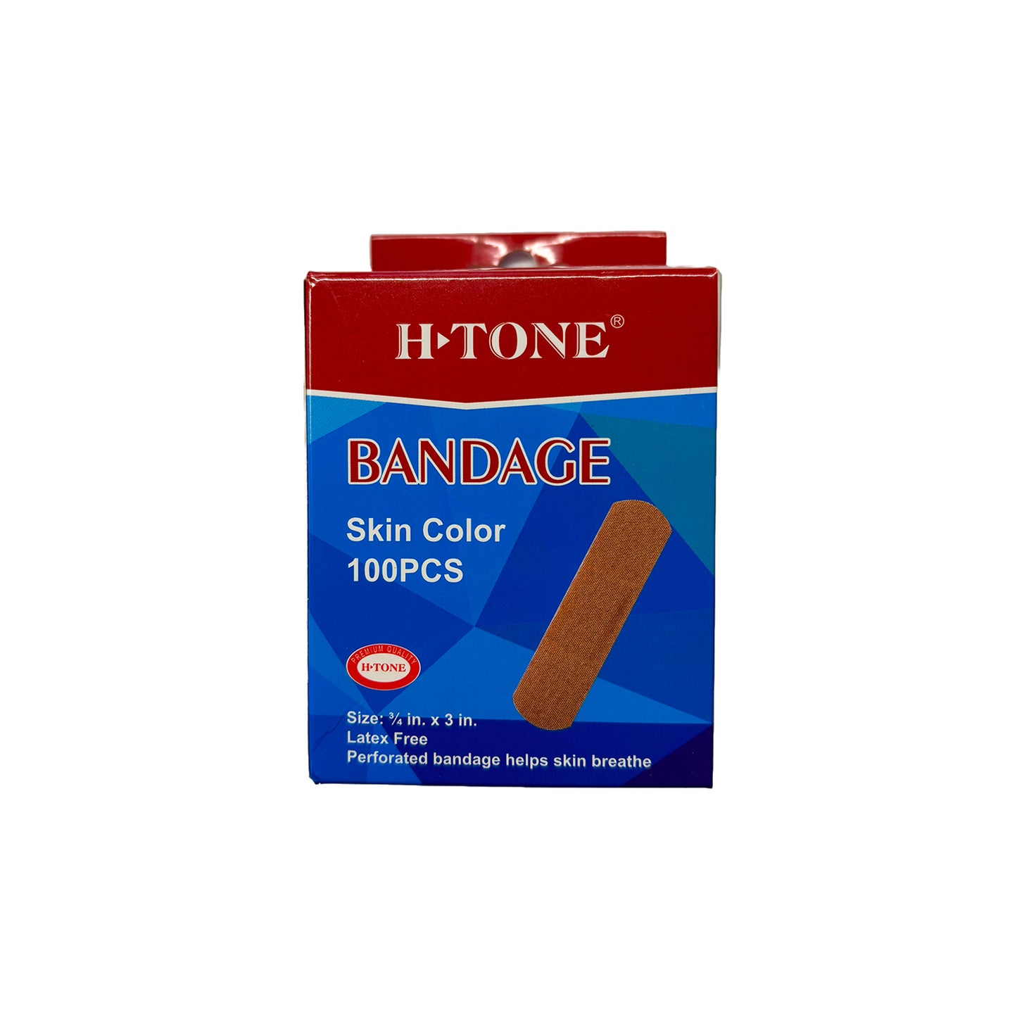 H-Tone 3/4" x 3" Latex Free Band-Aids One Size