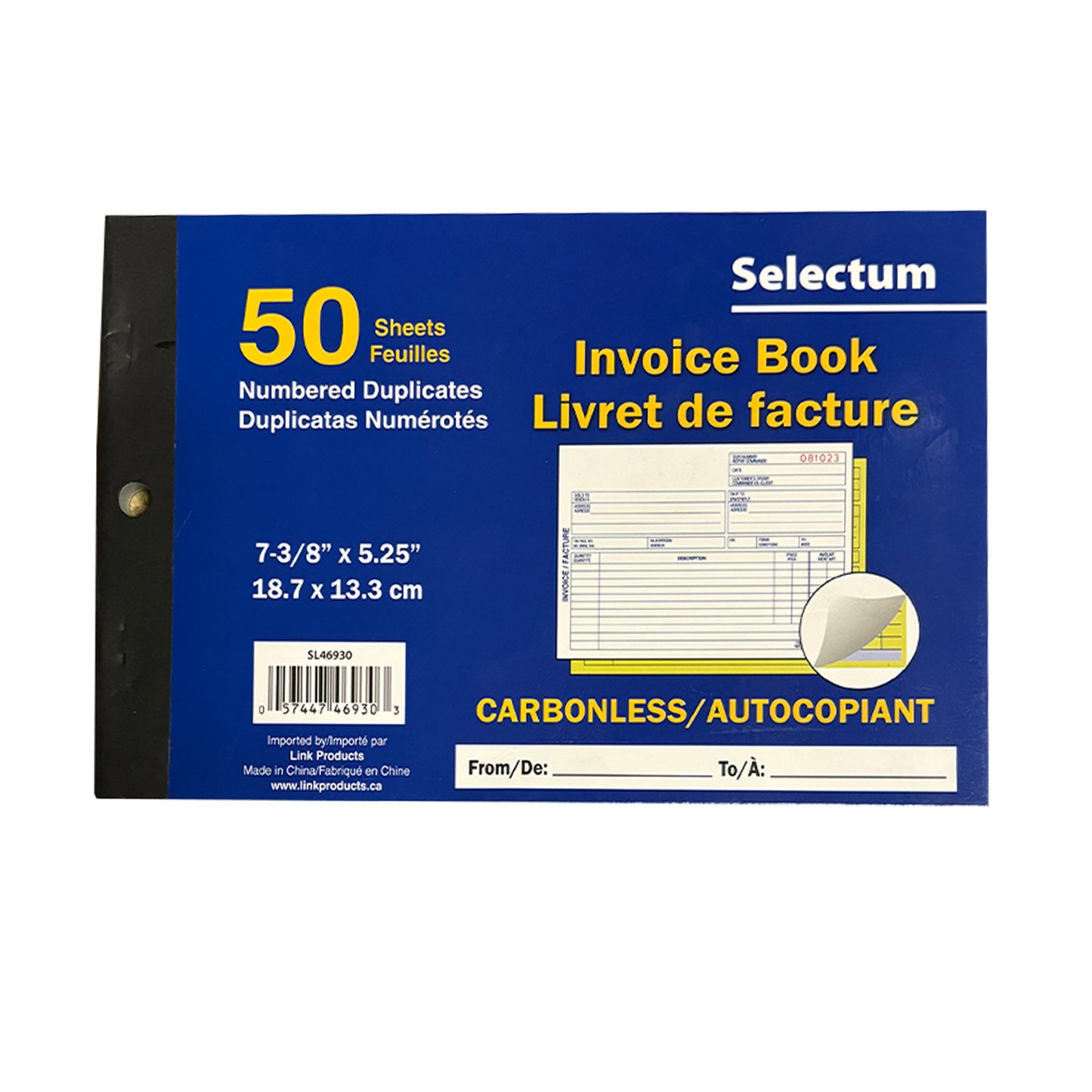 6" x 7" Receipt Book - 50 Receipts