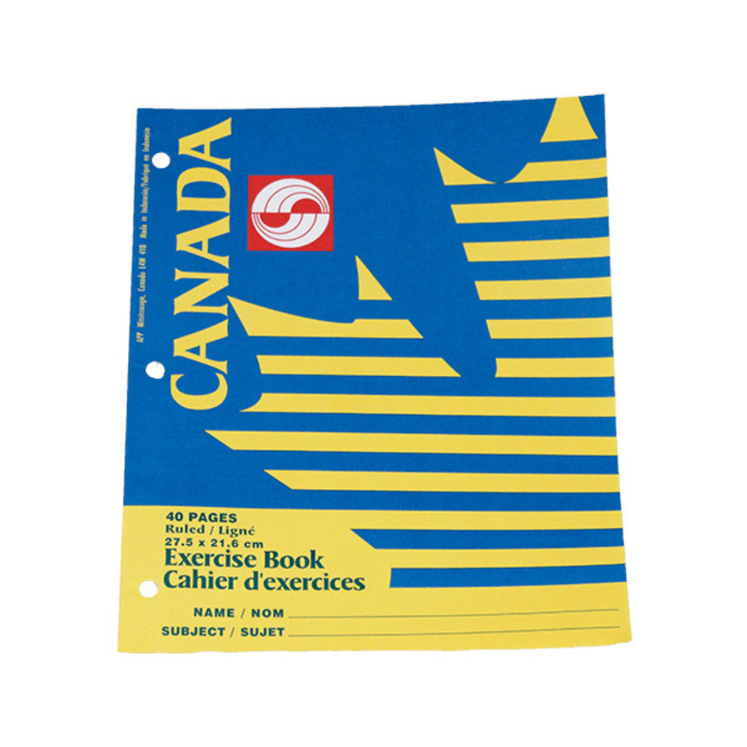 8 1/2" x 11" Exercise Book - 40 Pages