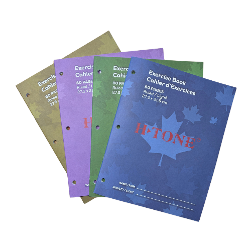 8.5" x 11" Ruled Exercise Book - 80 Pages - 1 Book