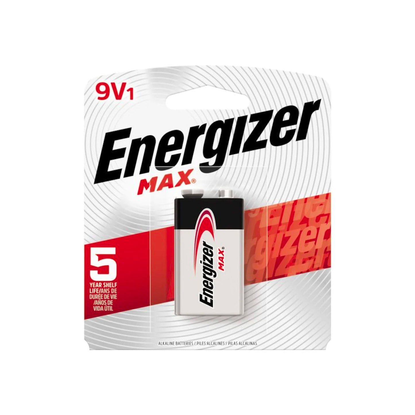 9 Volt Energizer Batteries - 1 Pack