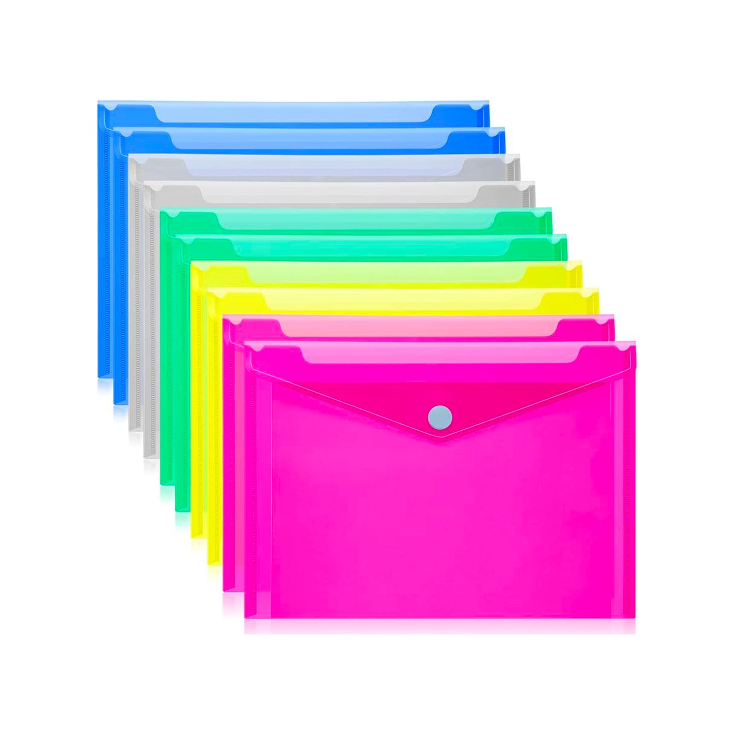 9” x 12” Poly “V” Envelope With Snap Button