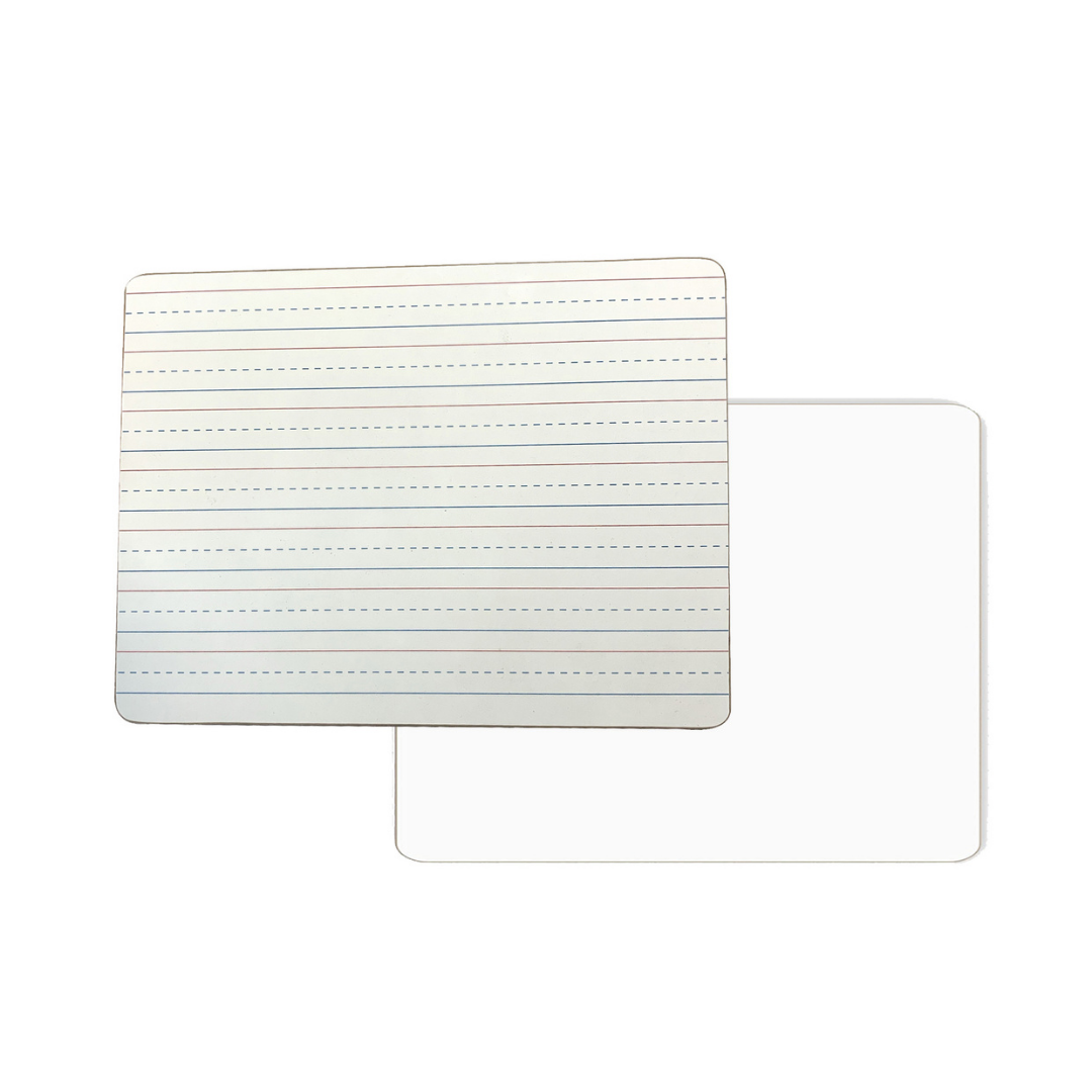 8.5" x 11" Solid White Board, 1 Side Interlined Other Blank