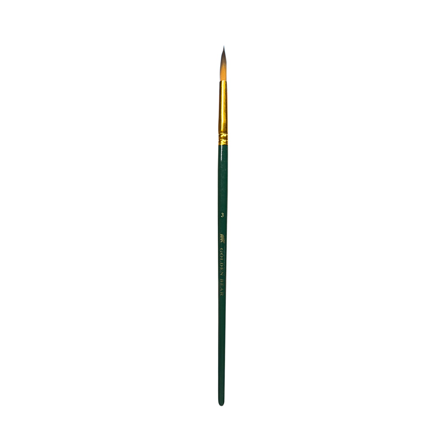 Round Golden Taklon Brushes - Golden Bear