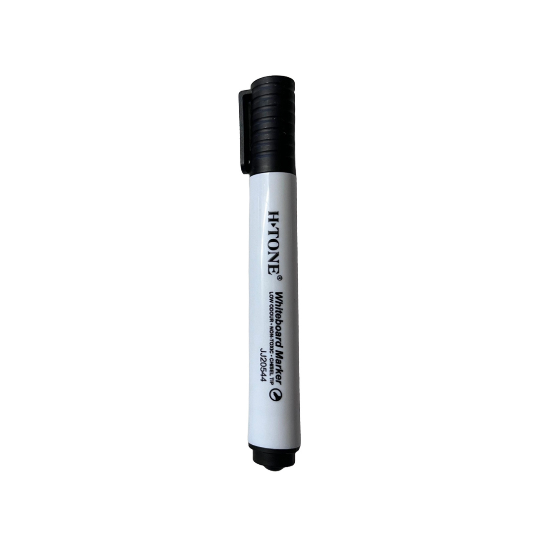 H-Tone Dry Erase Marker, Chisel Tip - Black
