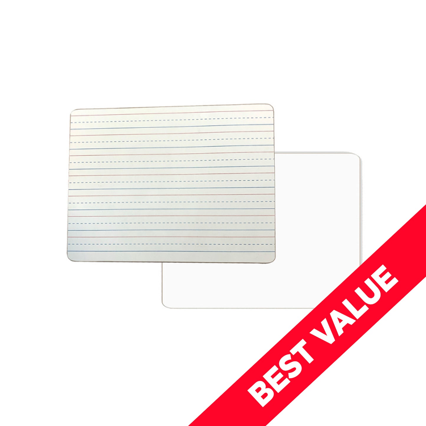 9" x 12" Heavy Duty White Board, 1 Side Interlined Other Blank