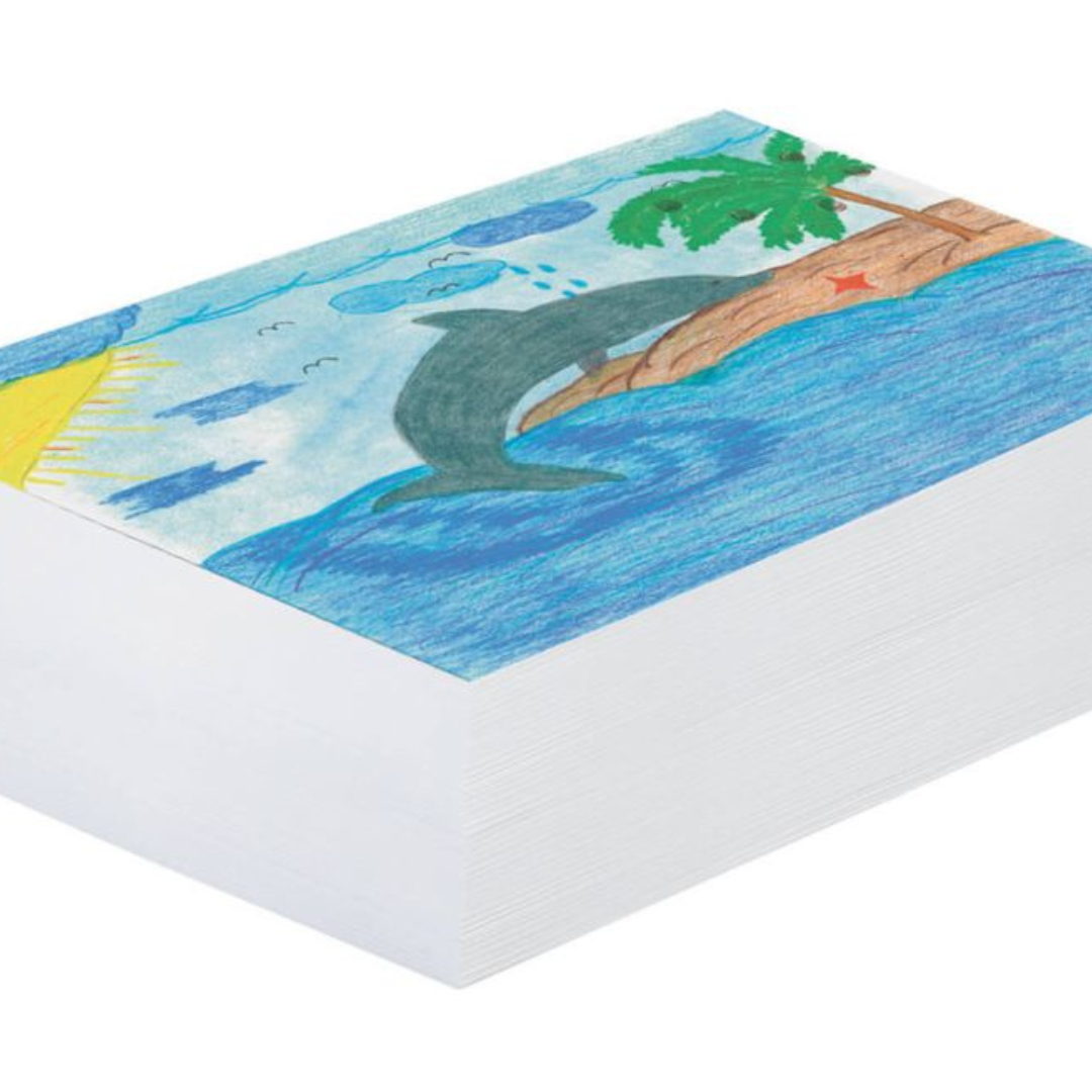 Plain White Newsprint - 500 Sheets