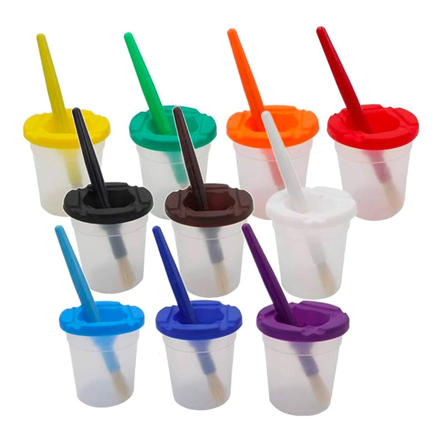 Non-Spill Empty Paint Pots – Set of 10