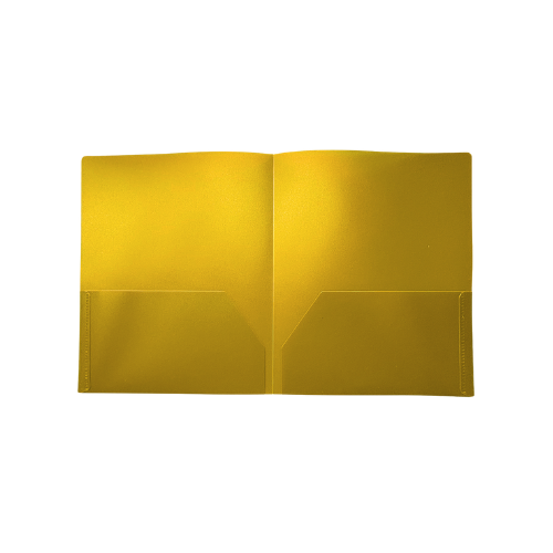 POLY Twin-Pocket Portfolios - Yellow