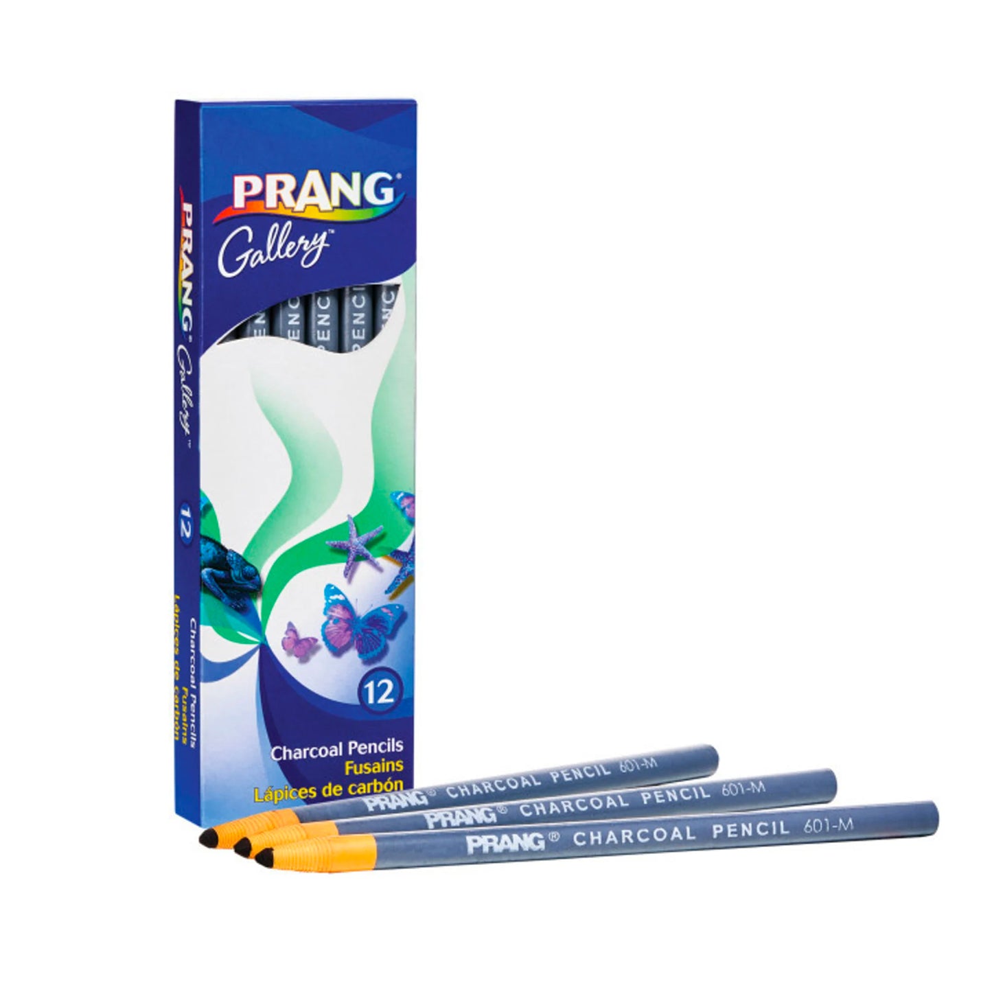 Prang Medium Charcoal Pencils - 12 Pack