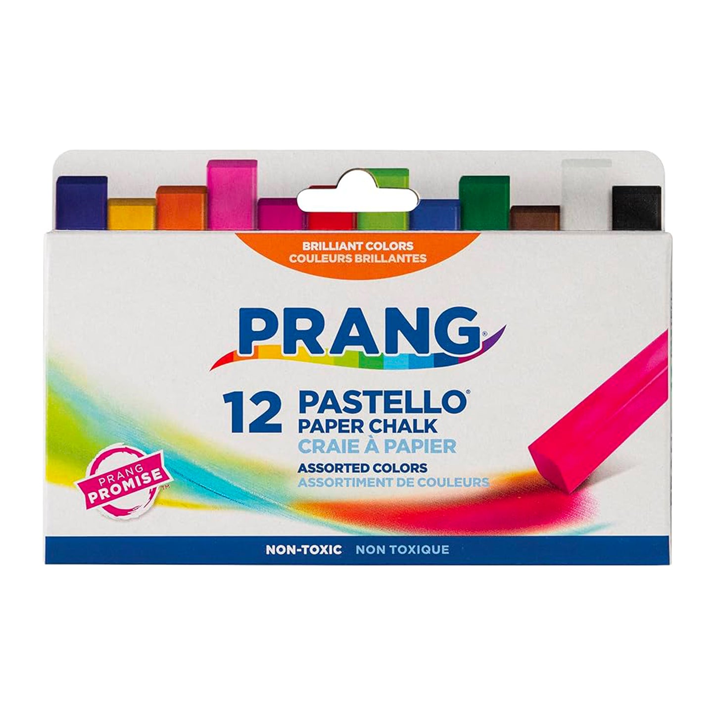 Prang Pastello Square Chalk Pastels, Assorted Colours