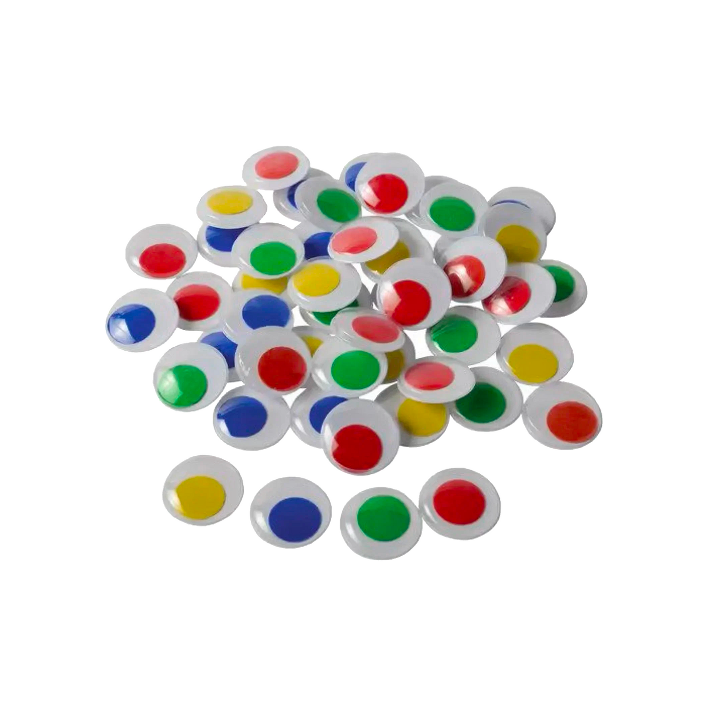 Classpack of Wiggley Eyes, Coloured Assorted Shapes & Sizes - Pack of 550