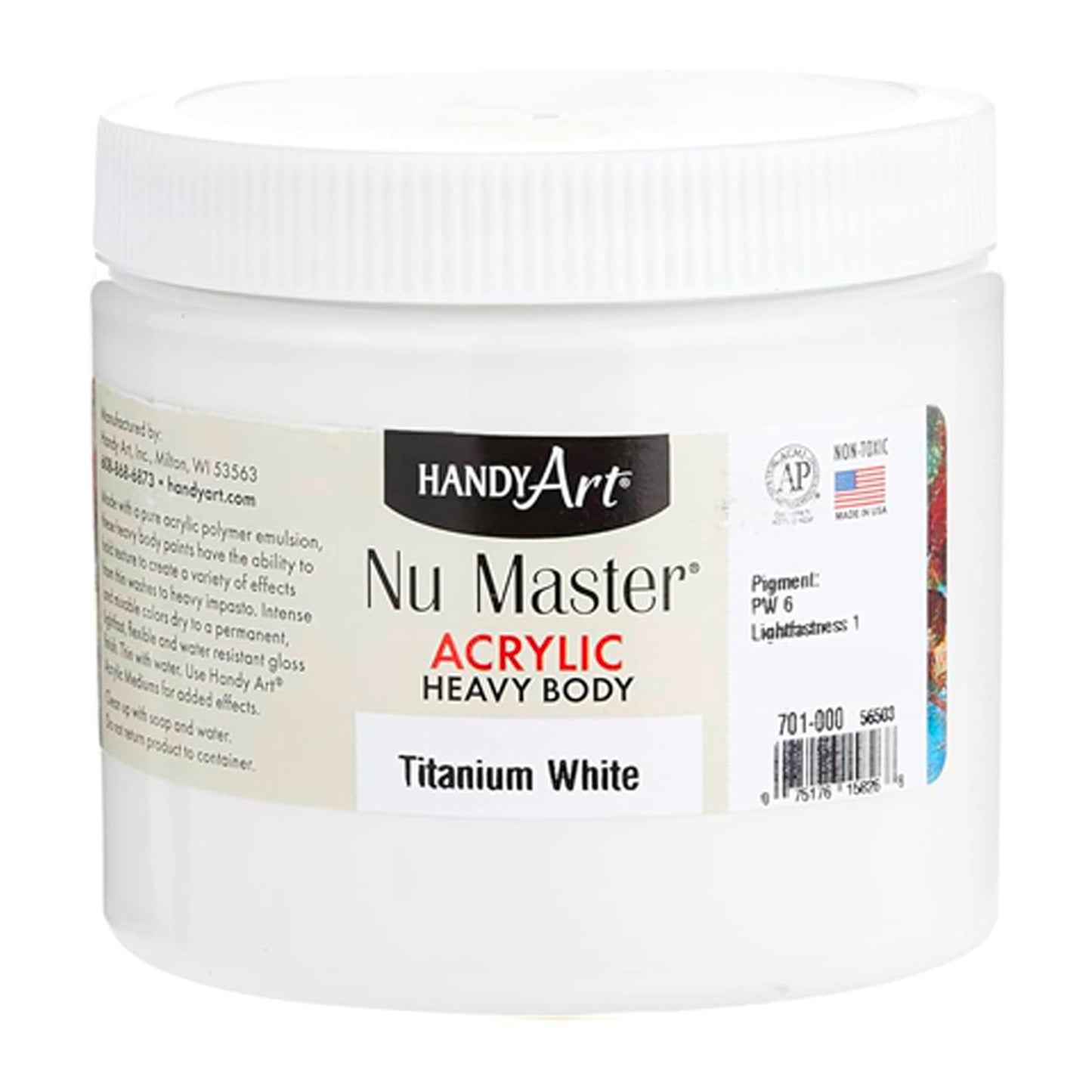 16 Oz. Handy Art Acrylic Paint - Nu Master Heavy Body