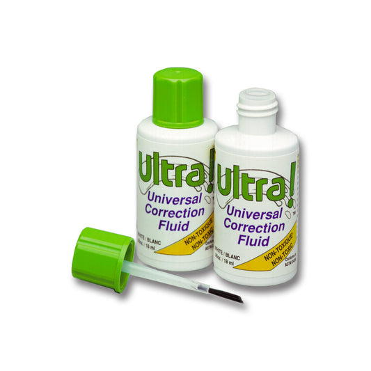 0.68 oz. Ultra Correction Fluid With Brush - White