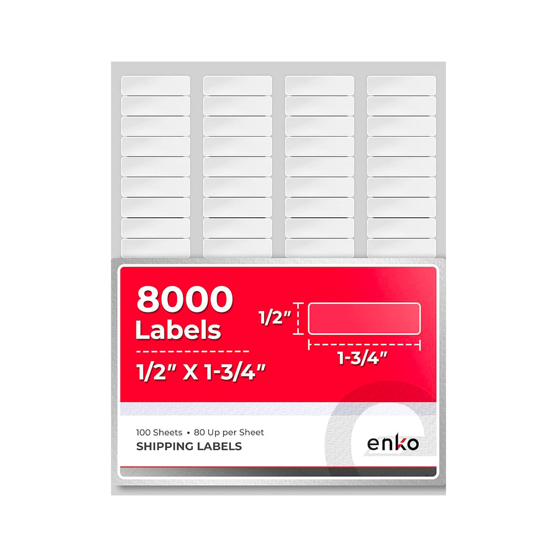1-3/4” x 1/2” Laser Copier Labels – 8000 Labels – Teacher's File