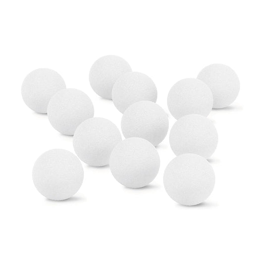 1.5" White Foam Balls - 12 Pack