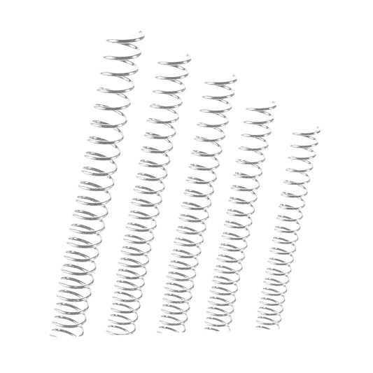 11mm 4:1 Pitch Plastic Binding Coils, 100 Pack - White