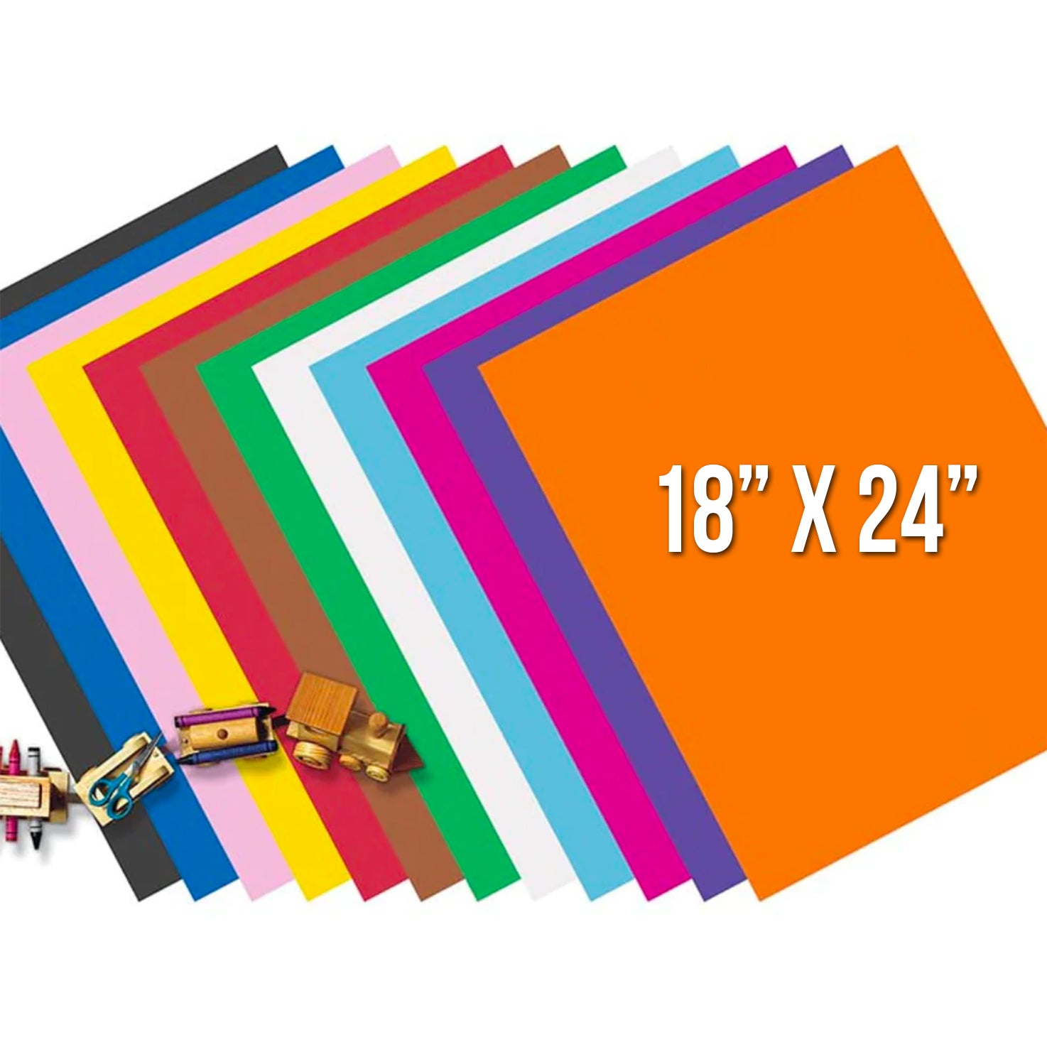18” x 24” Sunworks Construction Paper, 50 Sheets – Teacher's File