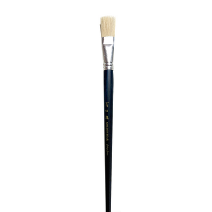 Flat Hog Hair Poster Brush - Golden Bear #579