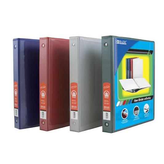 1.5” Bazic "Customizer" Hard Cover, Binder - Assorted