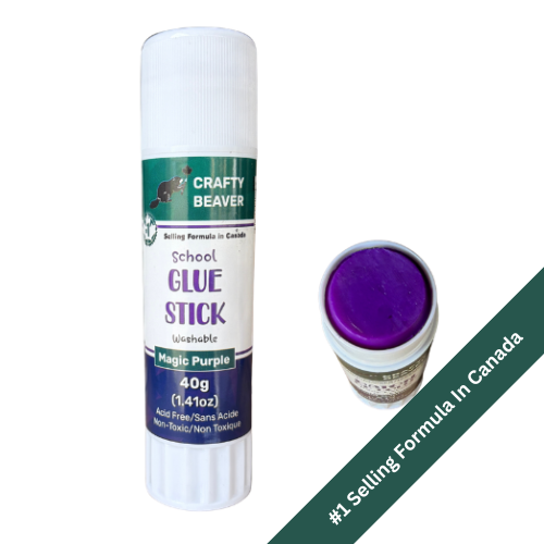 40 gr Crafty Beaver Glue Stick - Magic Purple