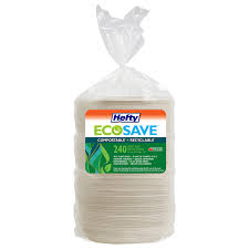 6 7/8” Hefty Ecosave Plates - 240 Package