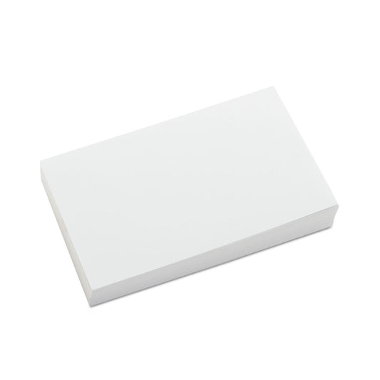 3” x 5” Plain Index Cards – 100 Sheets
