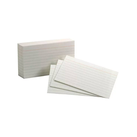 3” x 5” Ruled Index Cards – 100 Sheets