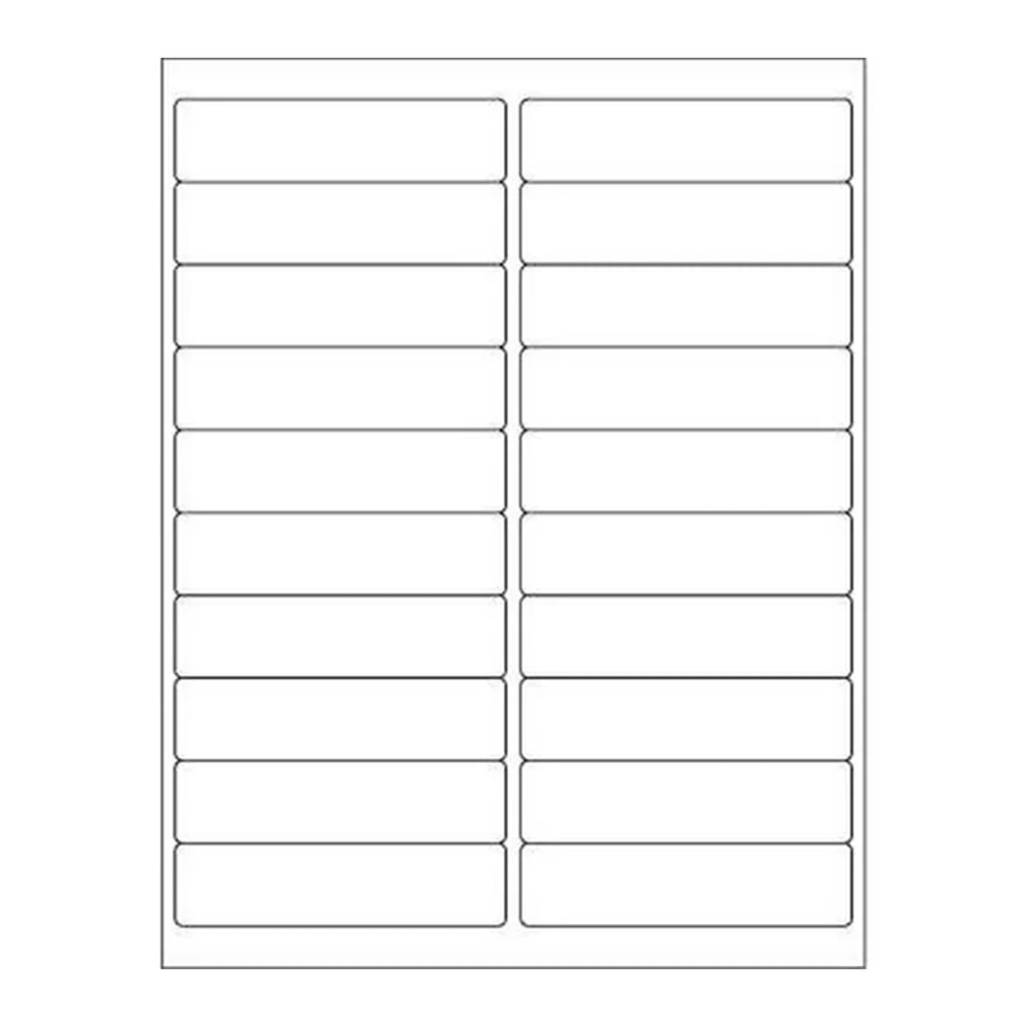 4” x 1” Laser Copier Labels –  2000 Labels