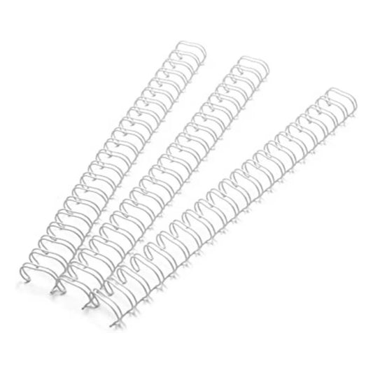 5/8" Twin/Double Loop Wire Binding Coils - white