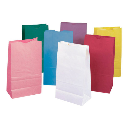 6" x 11" Pastel Coloured Party Bags - 28 Pack