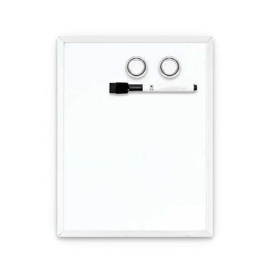 8.5" x 11" Magnetic Dry/Erase Board With Marker, 2 Magnets