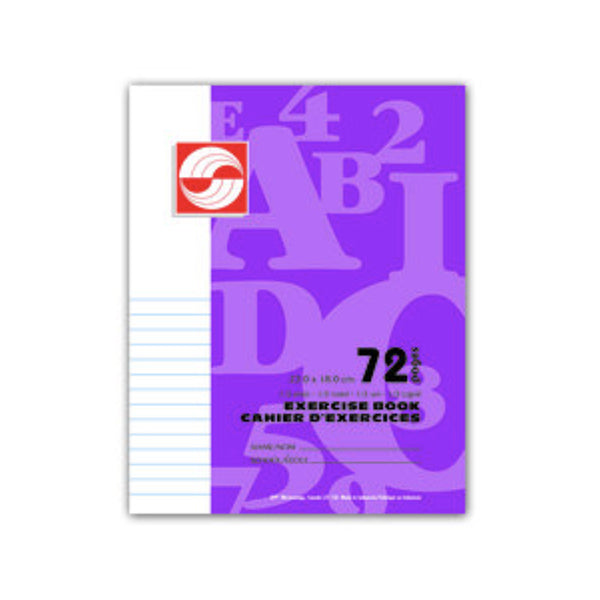 9” x 7” - 1/2 Plain, 1/2 Ruled – 72 Pages