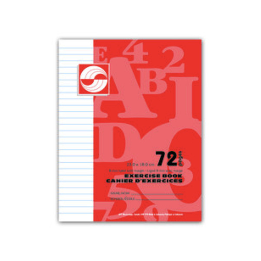9” x 7” Ruled With Margin – 72 Pages