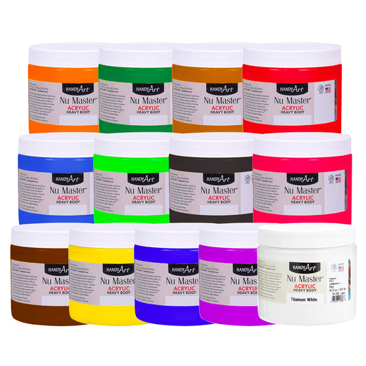 16 Oz. Handy Art Acrylic Paint - Nu Master Heavy Body