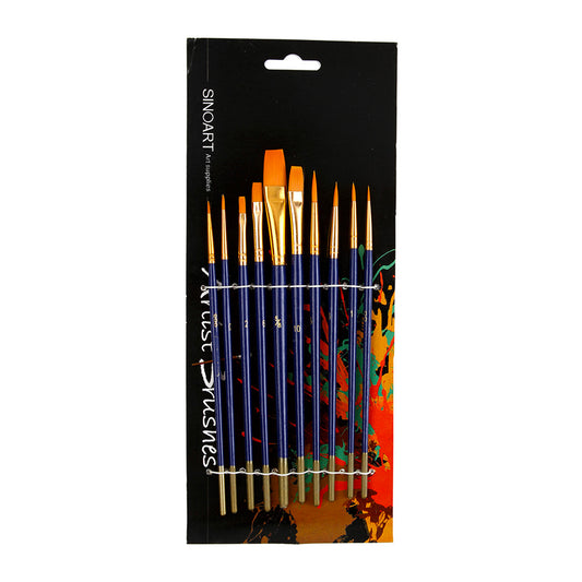 Synthetic Brush Set Golden Tip