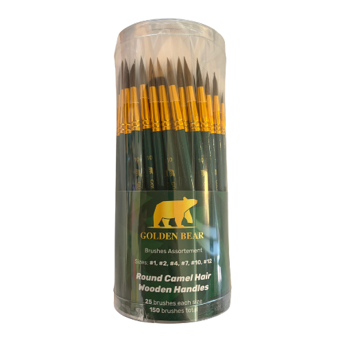 Camel Hair Golden Bear Brushes - Pack of 150
