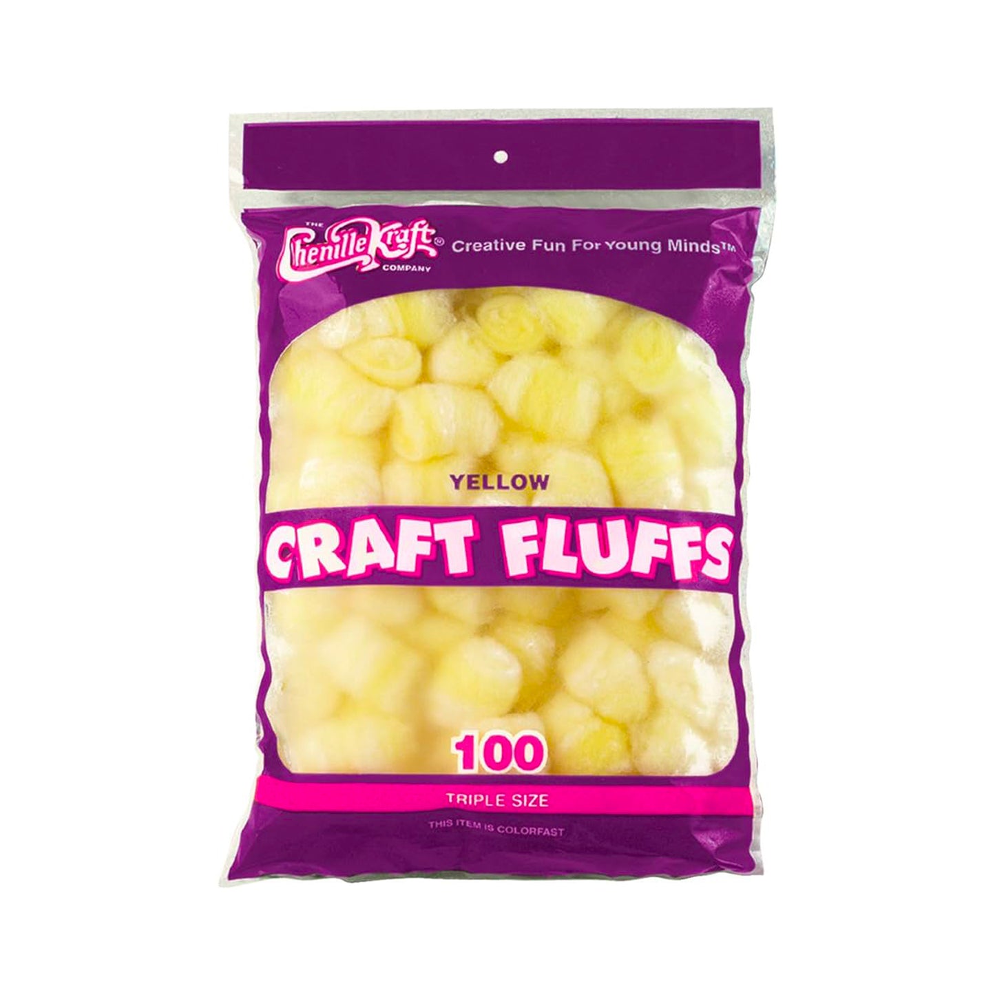 Cotton Fluff Balls, 100 Pack