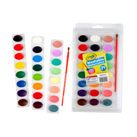 Crayola Washable Watercolour Paints - Pack of 24