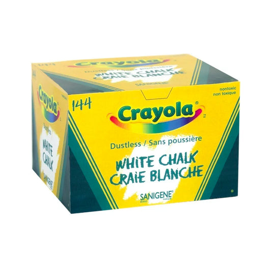 Crayola Classpack White Dustless Chalk – 144 Pack