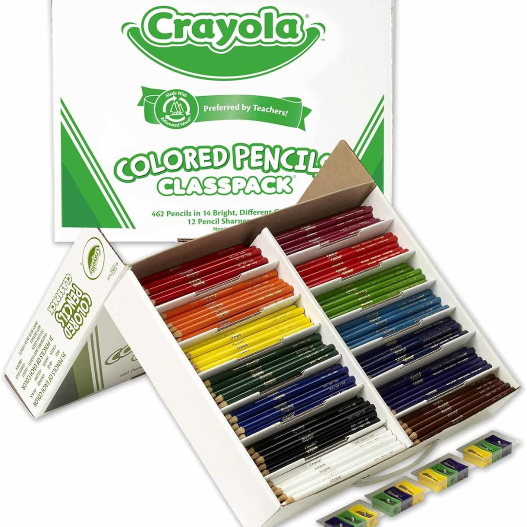 Crayola Pencil Crayons (33 x 14 colours) - Classpack of 462