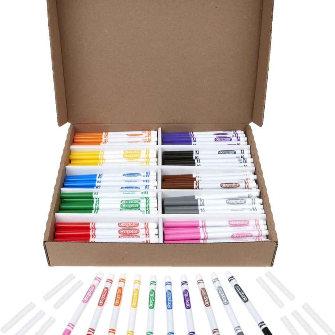 Crayola Fineline Markers Classpack - 200 Pack