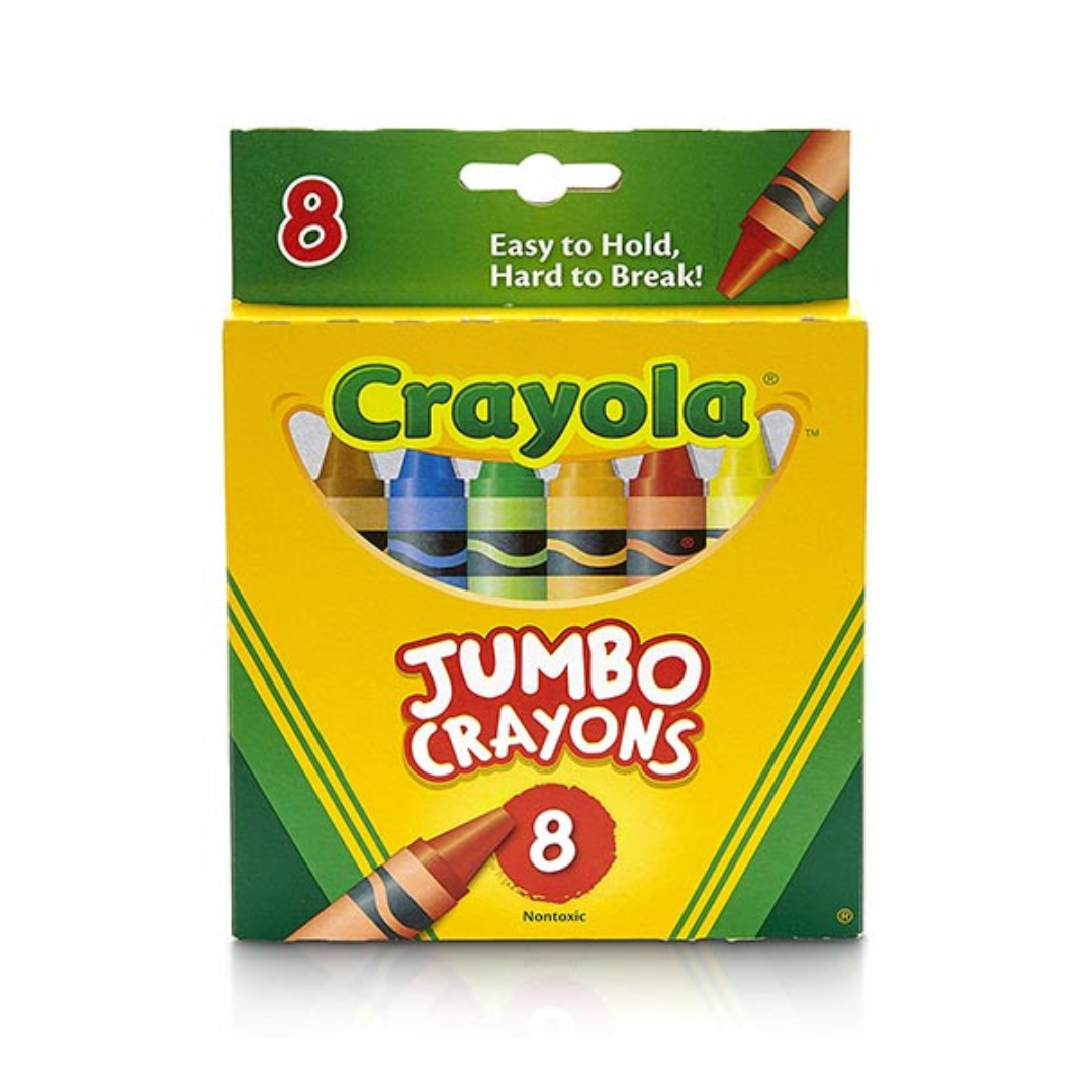 Jumbo Size Crayola Crayons – Box of 8